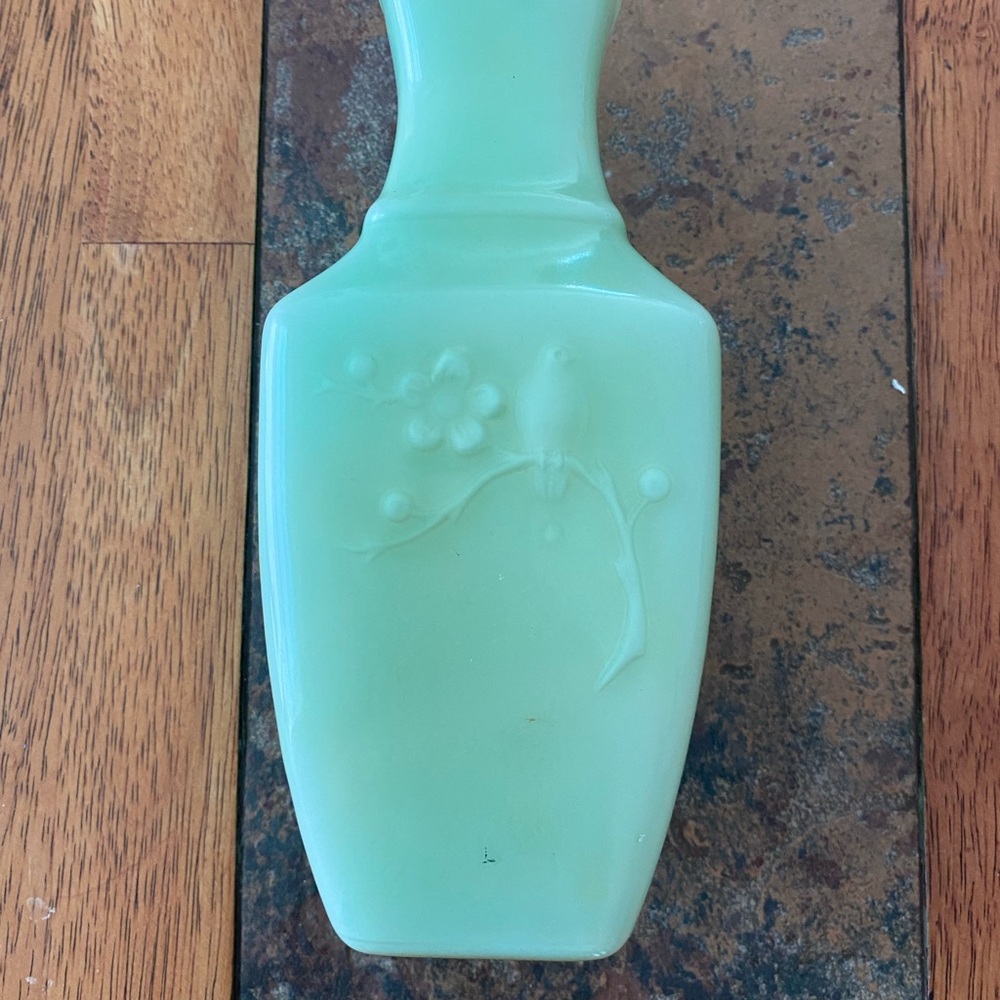 Vintage Avon Jade Green Vase